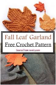 30 Free Crochet Leaf Patterns For Year Round Decor