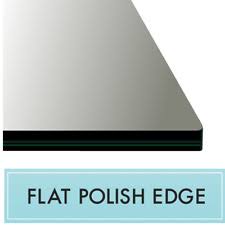 All polished edge mirrors feature 5mm vinyl backed safety glass and available in a range of sizes. Dulles Glass And Mirror Round Glass Table Top 3 8 10mm Thick Flat Polish Edge For Sale Online Ebay