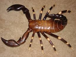 This Is A Super Wooden Hand Carved Sculpture Of A Large Scorpion Carving Wood Art Wooden Hand