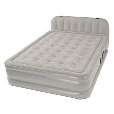 Insta Bed Raised 18 In Queen Air Mattress With Headboard Internal Pump Air Bed Air Mattress Bed