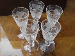 Examples and values of antique crystal stemware. 5 X Glasses Antique Cut Glass Set Stuart Crystal Stourbridge For Sale In Malvern Worcs Preloved