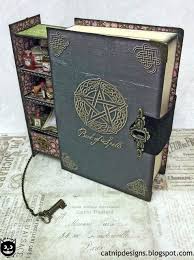How To Assemble A Secret Spell Book Box Recipe Book Crafts Book Of Shadows Spell Book