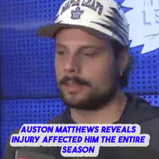 The Leafs' captain came into the season banged up. Video in the link below.