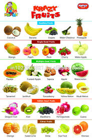 Krazy Fruits Chart Buy Fruits Chart For Kids Product On Alibaba Com