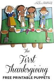 Learning About The First Thanksgiving Story With Printable Puppets Thanksgiving Stories Thanksgiving Activities Preschool Thanksgiving Preschool