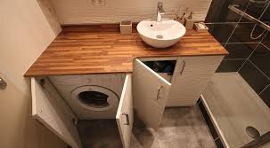 Vous Recherchez De L 39 Inspiration Pour Integrer Discretement Votre Machine A Laver Dans La Salle Lave Linge Salle De Bain Meuble Salle De Bain Salle De Bain