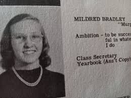 A 1947 graduate of Wilson High is Mildred (Millie) Bradley Hillman  (1930-2022) . Known as "Murph" in high school where her ambition was to be  the best she can be. She certainly