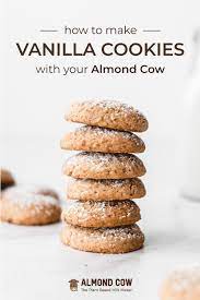 Vanilla Cookies Homemade Nut Milk Nut Milk Recipe Almond Pulp Recipes