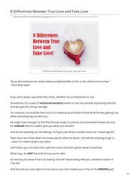 True love is best defined as the kind of love and affection you have for someone that isn't bound by the laws of human behavior. 8 Differences Between True Love And Fake Love By Nasir Rehman Issuu