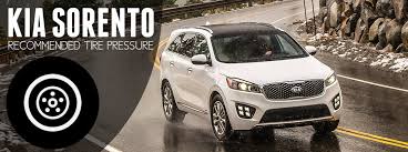 Kia Sorento Recommended Tire Pressure