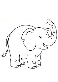 Elephants have highly developed brains, which 3 or 4 times larger than that of humans (but smaller in proportion to their body weight). Coloring Pages Printable Baby Elephant Coloring Page