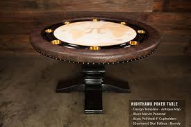 The Nighthawk 55 Round Black Gloss Furniture Poker Table Poker Table Black Gloss Furniture Custom Table
