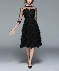 Black Feather Midi Dress Women Zulily Zulilyfinds Womens Midi Dresses Dresses Womens Dresses