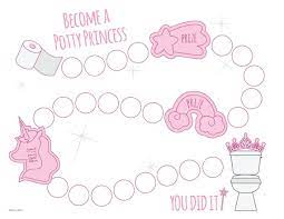 Cute Toddler Princess Potty Training Chart Print At Home Etsy Potty Sticker Chart Potty Training Sticker Chart Potty Training Stickers