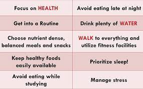 · keep healthy snacks on hand. Top 10 Healthy Living Tips For College Students Sas Life