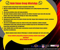 A place where they can get and share information about the field. Uitm Official On Twitter Adab Dalam Group Whatsapp Adabdimediasosial Universititeknologimara Uitmdihatiku