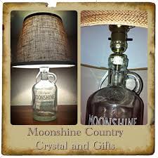 Pin By Moonshine Country Crystal And On Livin Large Jug Decor Lamp Mason Jar Lamp