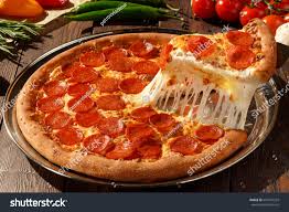 American Pizza Pepperoni Mozzarella Tomato Sauce Stock Photo 697347259 | Shutterstock