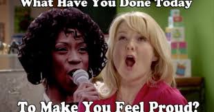 What Have You Done Today To Make You Feel Proud Stevie Doing Her Heather Small Impression On Miranda Miranda Tv Show Miranda Hart Tv Show Quotes