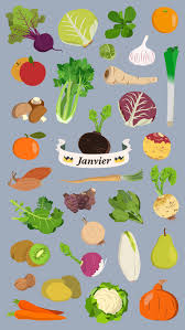 Fruits Et Legumes De Janvier Illustration De Malo Malo Fruits Et Legumes Fruits Et Legumes De Saison Legumes De Saison