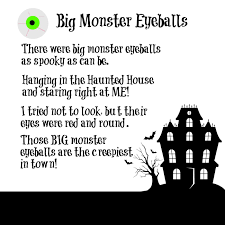 Big Monster Eyeballs Poem And Spooky Craft For Kids Wikki Stix Halloween Poems For Kids Kids Poems Halloween Poems