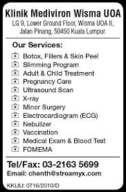 Open today until 8:30 pm. Klinik Mediviron Uoa Clinics In Malaysia