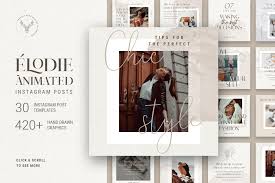 Download Elodie Animated Instagram Posts Graphic By Silverstag Creative Fabrica SVG Cut Files