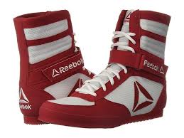 Reebok Reebok Boxing Boot Buck Men S Shoes White Excellent Red Boxing Boots Boxing Shoes Reebok