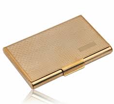 Vistaprint offers a wide range of business cards cases: Personalized Quality Luxury Gold Color Metal Business Card Holder Forevergifts Com