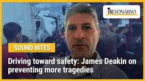 Driving toward safety: James Deakin