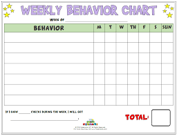 Weekly Behavior Chart Best Picture Of Chart Anyimage Org