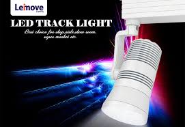 High Cri 30w Commercial Dimmable Led Track Lighting Fixture Lm Tg9013 Using Single Pcs Cxa Ch 5 Cob Series Simple Structure Easy Assembly Have Good Light E