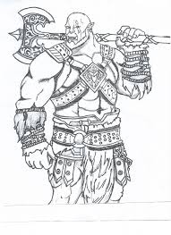 Orc coloring pages or : Torgash The Great Half Orc Dnd Campaign 2017 By Julie Mae K On Deviantart