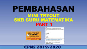Soal seleksi kompetensi bidang atau skb merupakan soal ujian untuk peserta cpns yang lulus skd cpns. Cpns Guru Matematika Informasi Cpns Asn Indonesiainfo Cpns Asn Indonesia 2021