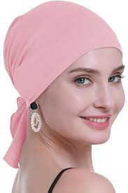 Abbey Cap Womens Chemo Hat Beanie Scarf Turban Headwear for Cancer Cotton  Light Denim at Amazon Women's Clothing store