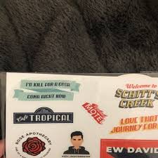 Schitt S Creek Sticker Sheet Ew David Rose Moira Rose Etsy Sticker Sheets Schitts Creek Durable Vinyl