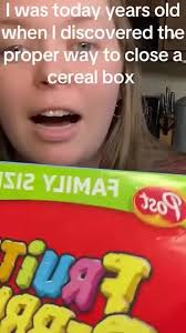 Folding Top of Cereal Box Trick