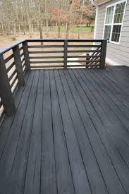 Refinishing And Renewing Our Wreck Of A Deck Wood Deck Railing Deck Paint Deck Railing Design