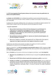 Debout par exemple, ou avec des couches lavables, etc le. Le Cap Accompagnant Educatif Petite Enfance Docsity