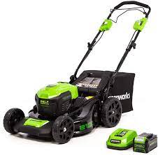 The greenworks cordless lawn mower range is more extensive, and prices are more varied. Amazon Com Greenworks 40v 21 Inch Cordless Brushless Self Propelled Lawn Mower 5 0ah Battery And Charger Lmf403 Garden Outdoor