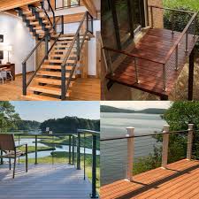 Cable railings for decks & balconies. Buy Lulultn 20 Pairs 1 8 Invisible Turnbuckle Kit T316 Stainless Steel Cable Railing Kit Hardware For Deck Stair Wood Metal Post Cable Railing System Online In Vietnam B07xy3v8nd