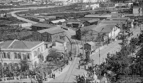 Παλιά ασπρόμαυρη φωτογραφία της περιοχής