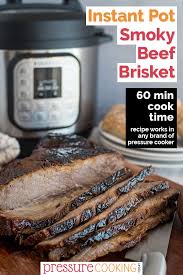 Season the browned roast generously with salt and pepper, and other herbs or spices to taste. Smoky Tender Pressure Cooker Instant Pot Beef Brisket Recipe
