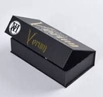 Luxury Custom Design Black Color Box Emboss Gold Foil ...