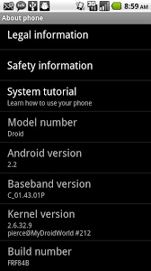 Newest Android 2 2 Froyo For Droid Allows Update From Rooted Eclair 2 1 Droids Older Froyo Builds