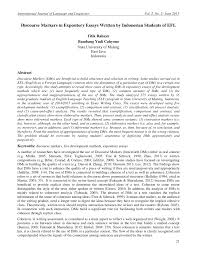 Definition, usage and a list of exposition examples in common speech and literature. Pdf Discourse Markers In Expository Essays Written By Indonesian Students Of Efl