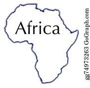 A student may use the blank outline map to practice locating these political and physical features. Africa Outline Map Clip Art Royalty Free Gograph