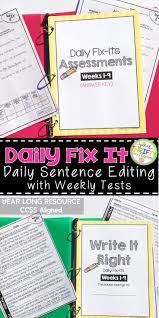 Daily Doses Of Grammar To Help Students Master Grammar Skills An Entire School Year Of Paired Sente Daily Oral Language Sentence Editing Daily Language Review
