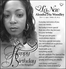 LeNae Woodley Obituary (2015)