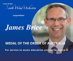 Congratulations James Brice for receiving a Medal of the Order of Australia  (OAM) in today's Australia Day Honours list. This is the ultimate  recognition of the incredible work you do with young